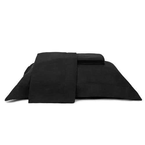 Jogo de Cama Casal Plumasul Soft Touch 300 Fios 4 Peças - Preto Menor preço em Jogo de Cama Casal Plumasul Soft Touch 300 Fios 4 Peças - Preto