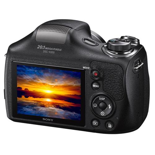 Câmera Digital Sony Cybershot DSCH300 Preta 20.1 MP, Super Zoom Óptico de 35x, LCD 3.0