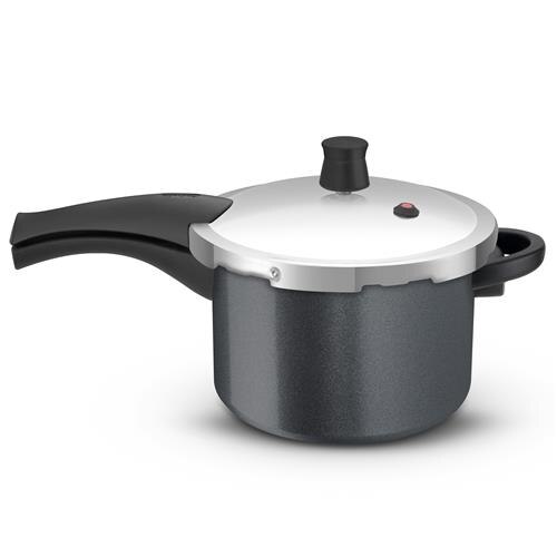 Menor preço em Panela de Pressão Rochedo Turbo em Alumínio Antiaderente Cinza – 4,5 L