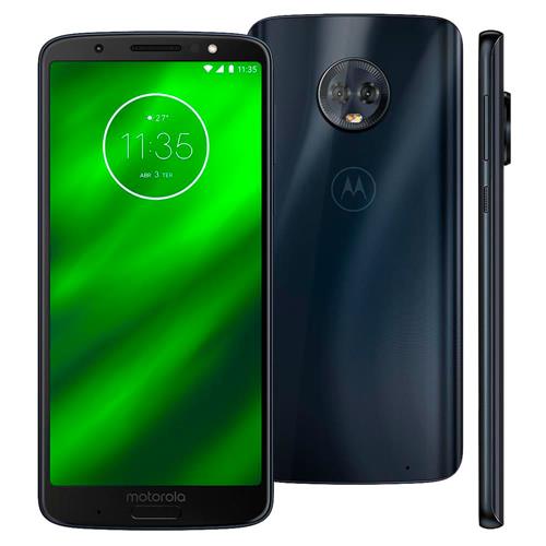 Menor preço em Smartphone Motorola Moto G6 Plus Edição Limitada Índigo 64GB, Tela de 5,9", 6GB de RAM, Android 8.0, Câmera Traseira Dupla e Processador Octa-Core