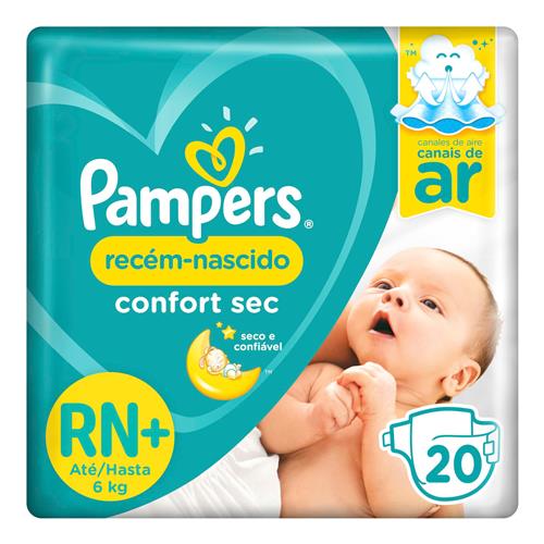 Fralda Pampers Recém-Nascido Confort Sec RN+ 20 Unidades é boa?