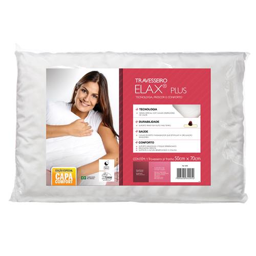 Menor preço em Travesseiro Fibrasca 100% Poliuretano Elax Plus 50x70cm - Branco