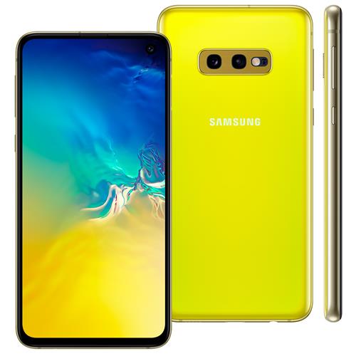 Menor preço em Smartphone Samsung Galaxy S10e Amarelo 128GB, 6GB RAM, Tela Infinita 5.8", Câmera Traseira Dupla, Dual Chip, PowerShare, Leitor Digital, Android 9.0