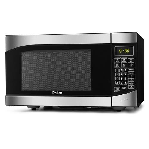 Menor preço em Forno de Micro-ondas Philco PMO25I com Teclas Fáceis Preto/Inox - 25 L