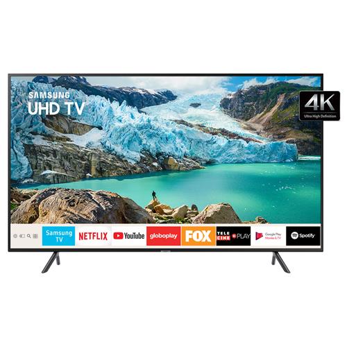 Smart Tv Led 43 Uhd 4k Samsung 43ru7100 Com Controle Remoto Unico Design Slim Bluetooth Hdr Premium Hdmi E Usb Tv 4k Pontofrio 11744240
