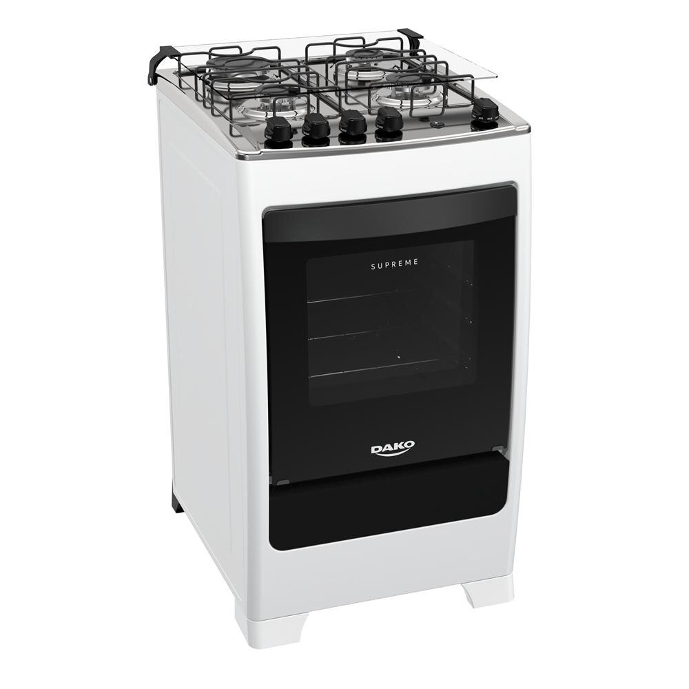 Fogão Dako 4 Bocas Supreme com Acendimento Automático Bivolt – Branco