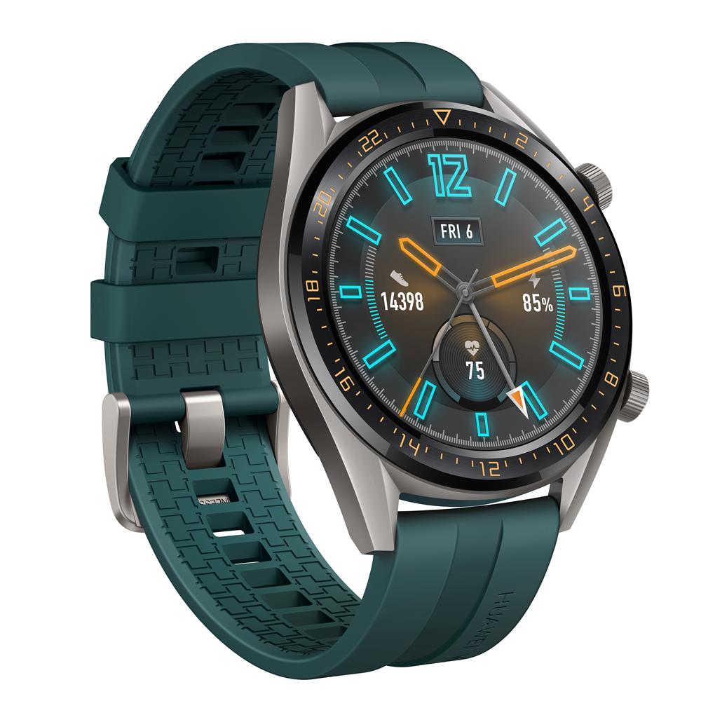 Smartwatch Huawei Watch GT Verde Escuro com Tela Amoled de 1.39", Bluetooth, GPS e Sensor de Frequência Cardíaca