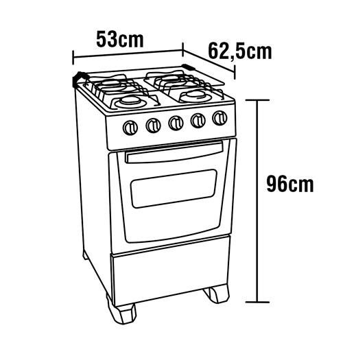 Fogão Electrolux 4 Bocas 52LBU com Vidro Interno Removível – Branco