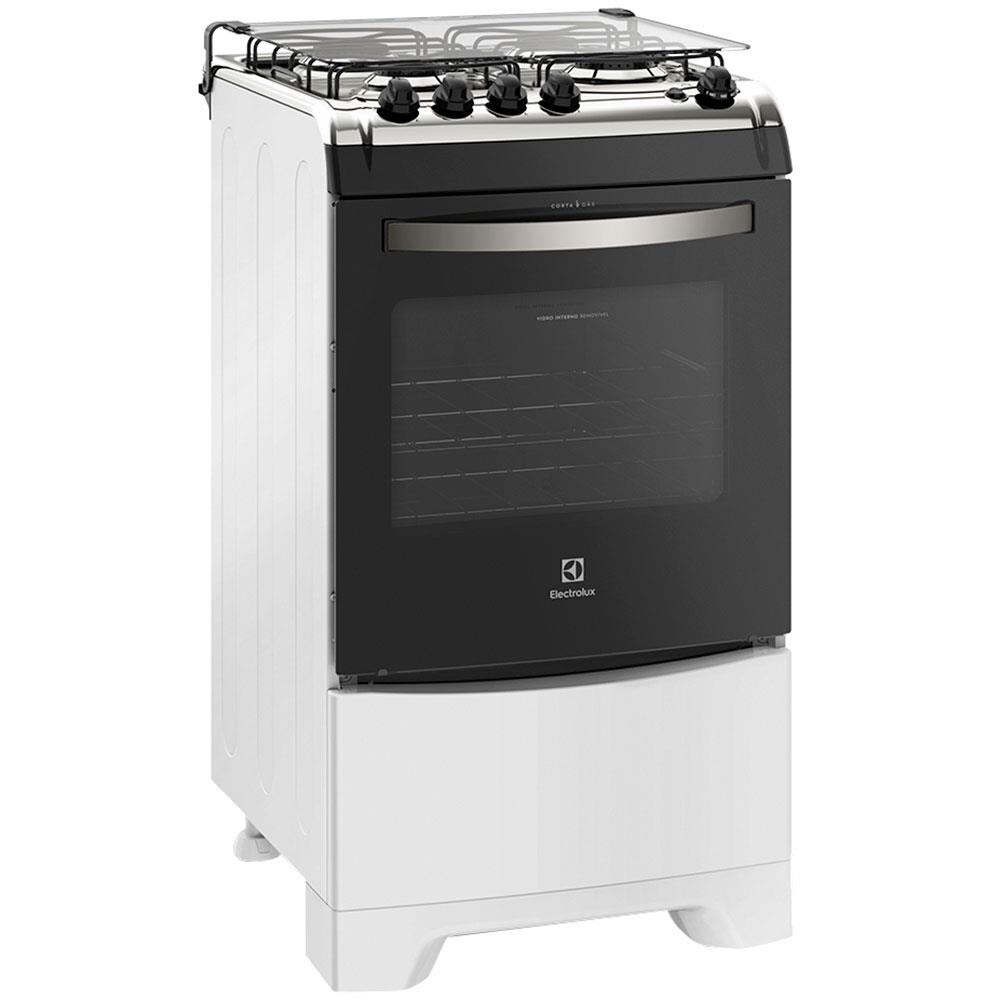 Fogão Electrolux 4 Bocas com Vidro Interno Removível Branco - 52LBU