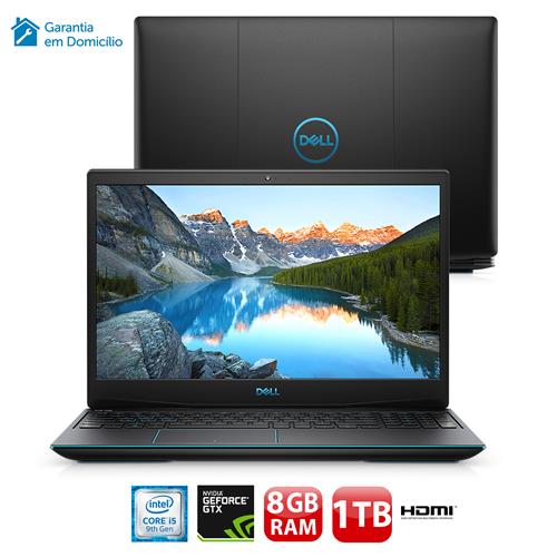 Menor preço em Notebook Gamer Dell NVIDIA GeForce GTX 1650 Core i5-9300HQ 8GB 1TB 128GB SSD Tela Full HD 15.6” Windows 10 G3-3590-A20P