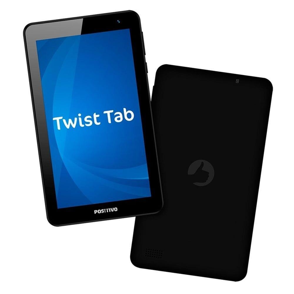 Tablet Positivo Twist Tab Kids T770K 16GB, Tela 7”, Câmera 2MP, Wi-Fi, Android 8 e Processador Quad Core de 1.5 GHz – Preto