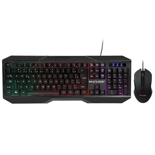 Teclado e Mouse com Fio Gamer Multilaser TC239 com Indicadores de LED - Preto é boa?