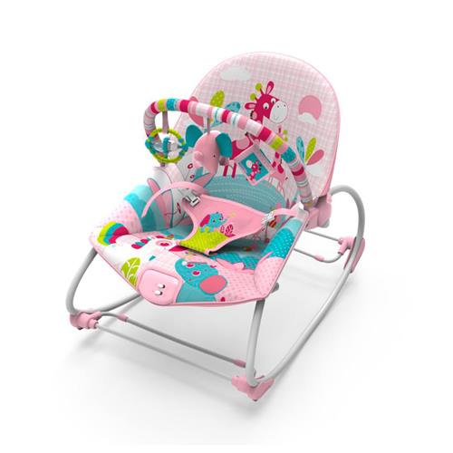 Menor preço em Cadeira de Descanso Mastela Rocker 18kg Musical e Vibratória Girafa – Pink