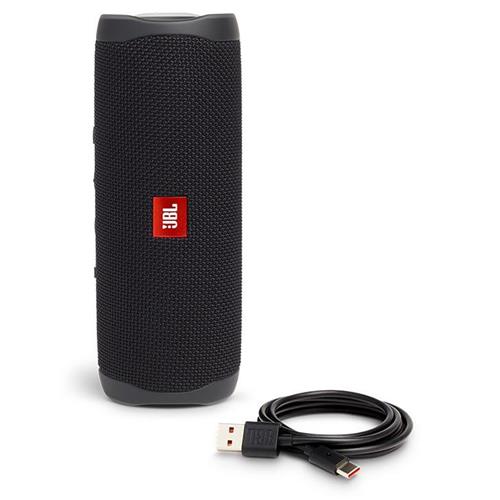 Caixa de Som Portátil JBL Flip 5 com Bluetooth, À Prova D’água – Preto