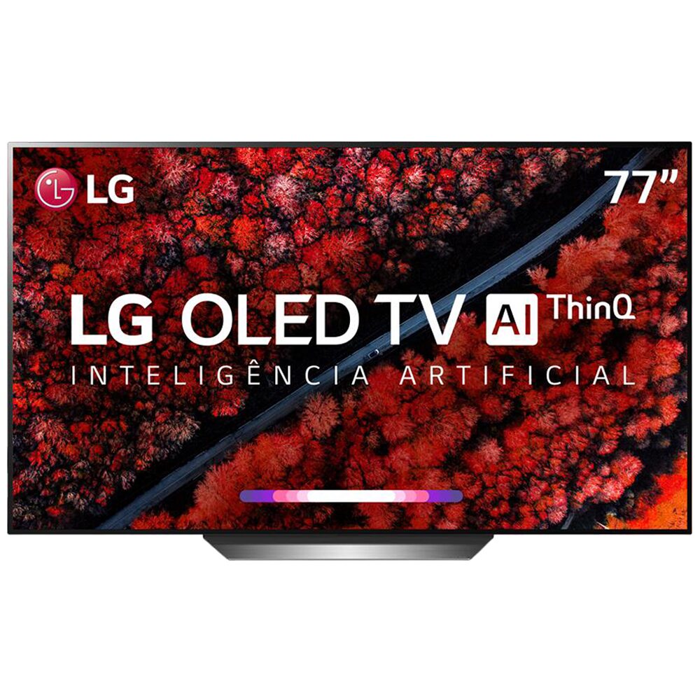 Smart TV OLED 77" UHD 4K LG OLED77C9PSB com ThinQ AI Inteligência Artificial IoT, HDR