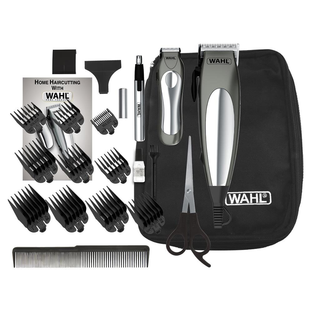 Kit Aparador de Cabelo e Pelos Wahl Deluxe Groom Pro 79305 - Cinza