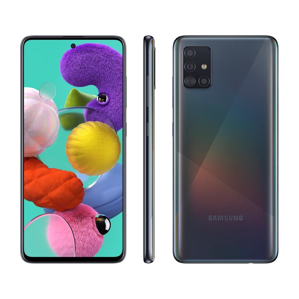 Smartphone Samsung Galaxy A51 Preto 128GB, Tela Infinita de 6.5", Câmera Traseira Quádrupla, Leitor Digital na Tela, Android e Processador Octa-Core