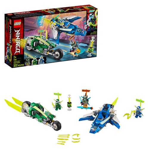 Menor preço em LEGO Ninjago - Os Veículos de Corrida do Jay e do Lloyd 71709 - 322 Peças