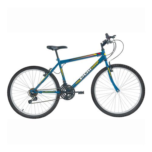 Menor preço em Bicicleta Aro 26 Polimet Podium 7129 MTB Masculina com 18 Velocidades - Azul