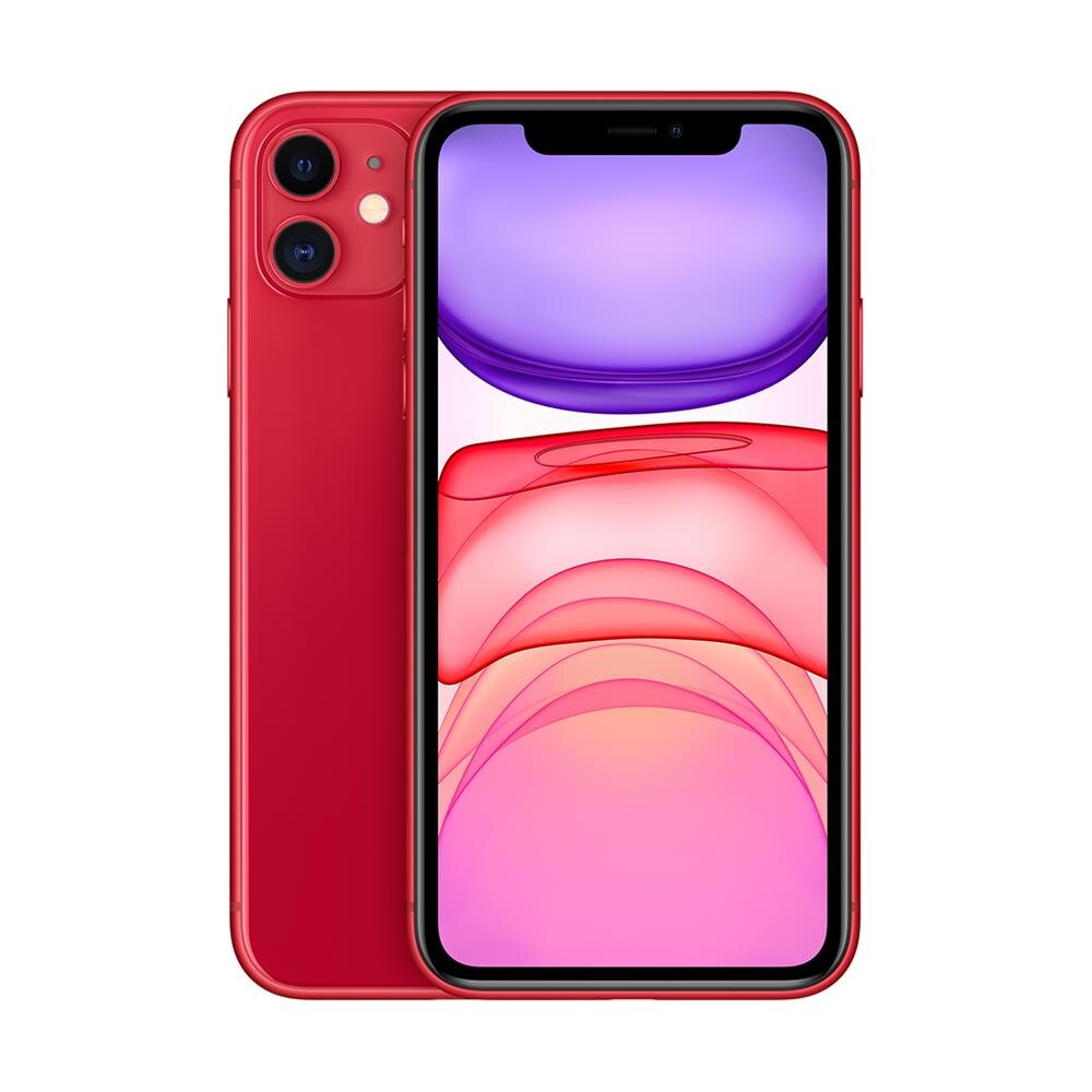 iPhone 11 Apple com 256GB, Tela Retina HD de 6,1”, iOS 13, Dupla Câmera Traseira de 12 MP, Resistente à Água e Bateria de Longa Duração -Vermelho