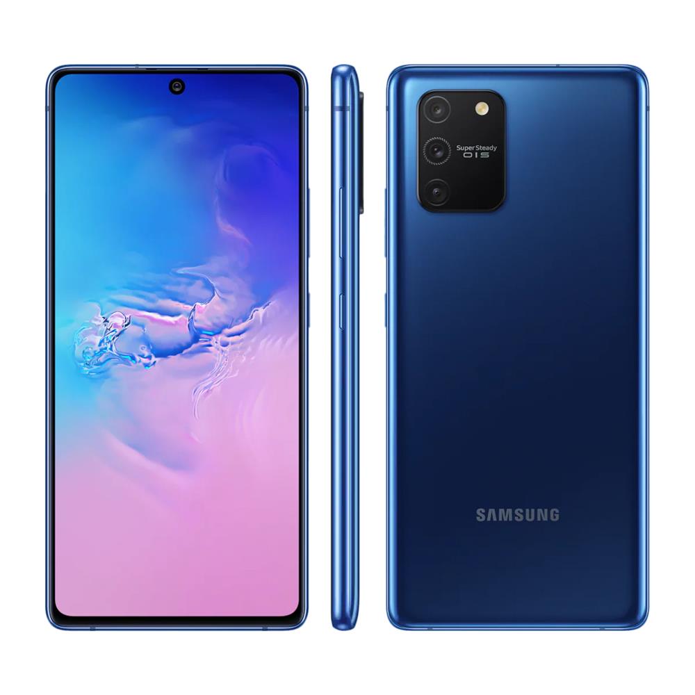 Smartphone Samsung Galaxy S10 Lite Azul 128GB, 6GB RAM, Tela Infinita de 6.7", Leitor Digital na Tela, Câmera Traseira Tripla e Android 10.0