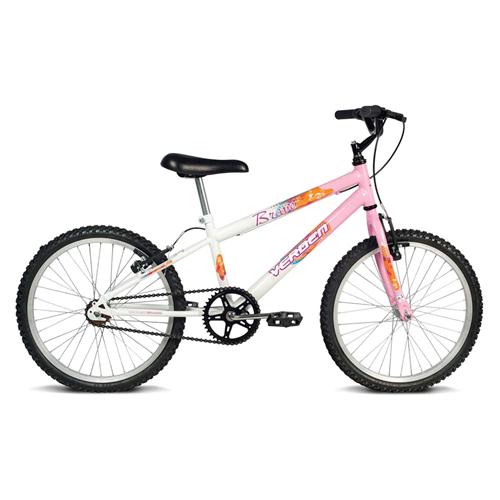 Menor preço em Bicicleta Infantil Aro 20 Verden Brave - Branca e Rosa 