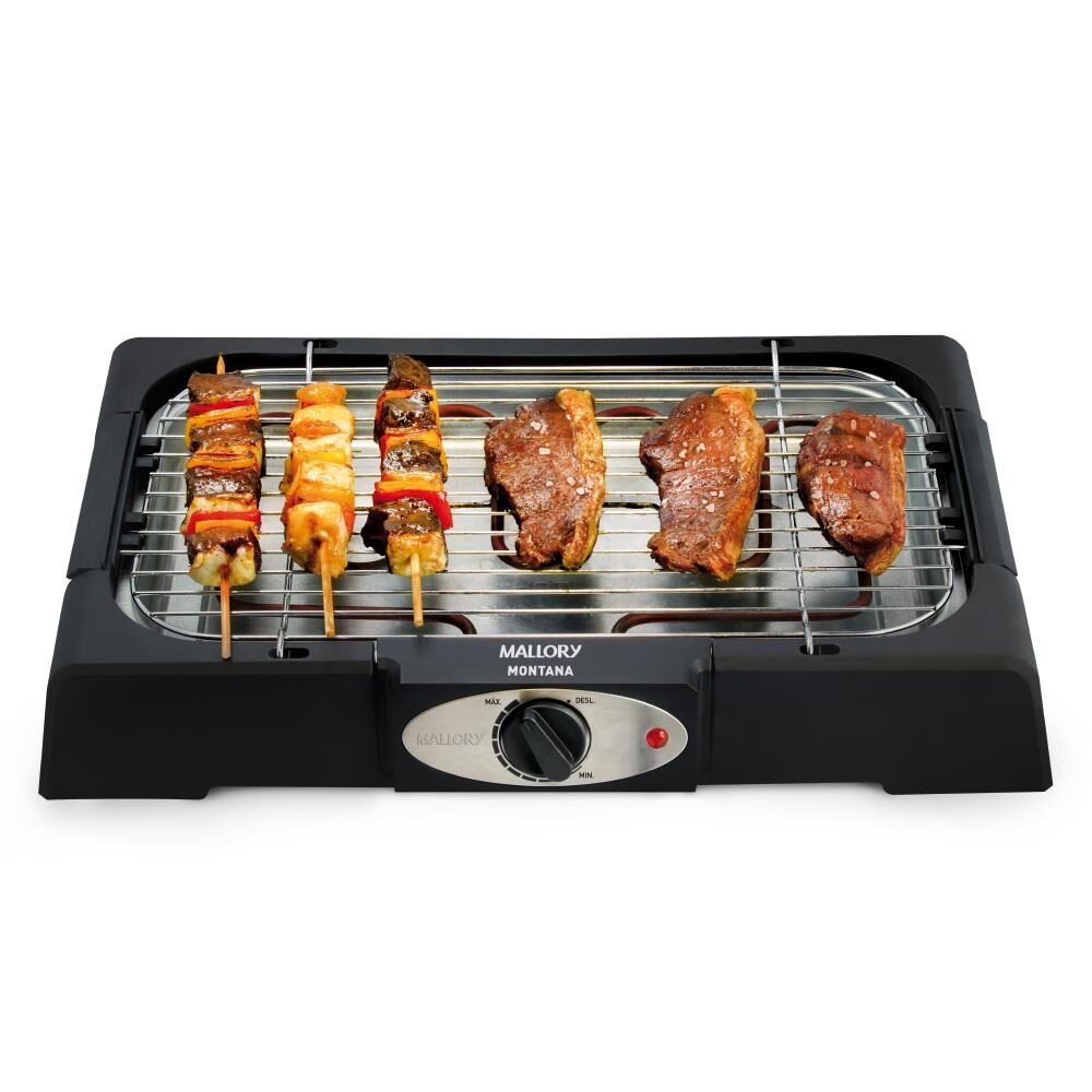 Churrasqueira Elétrica Mallory Montana com Seletor de Temperatura
