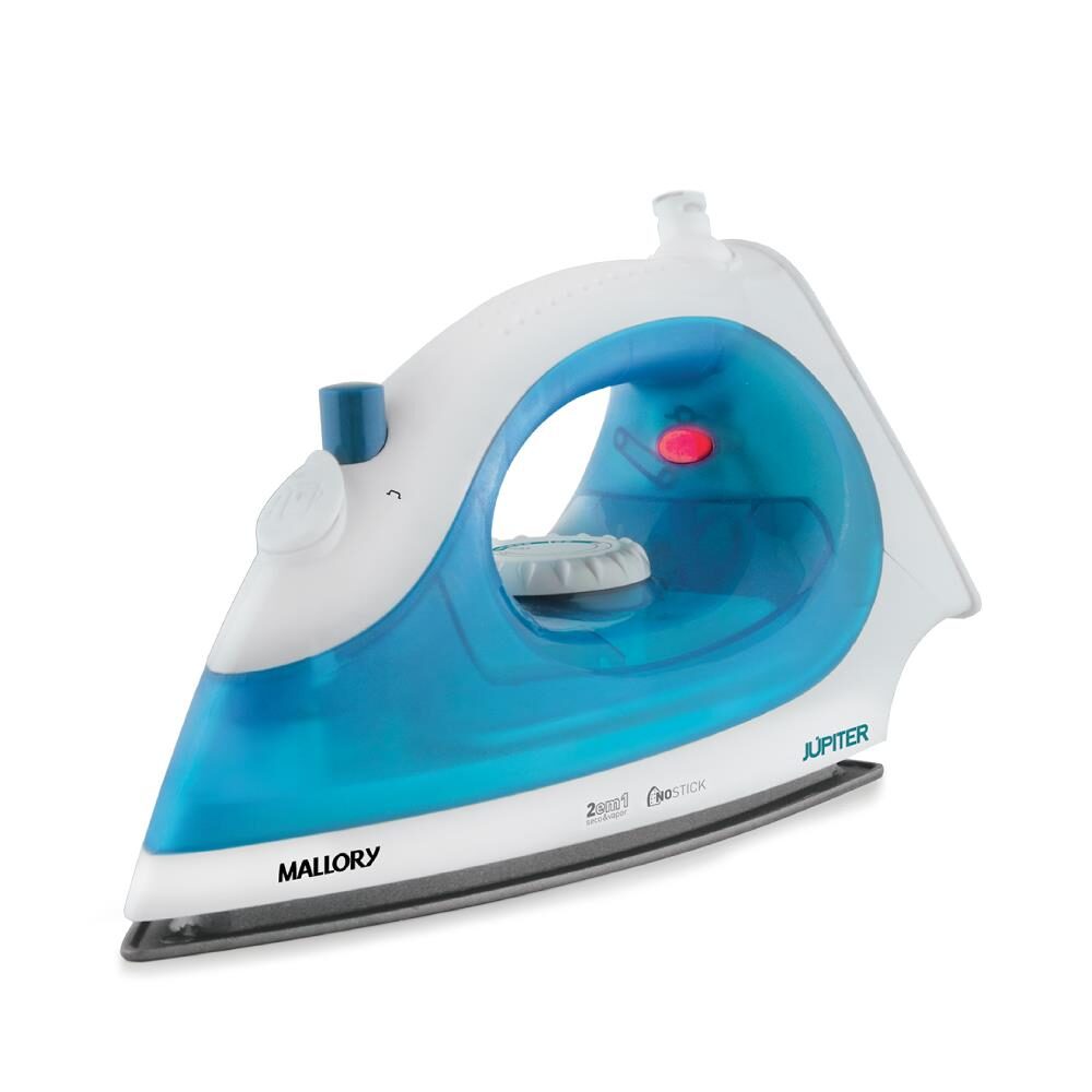 Ferro de Passar a Vapor e Seco Mallory Júpiter - Branco/Azul