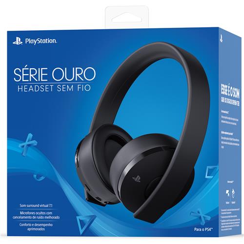 Headset sem Fio Sony Playstation Série Ouro 7.1 - Preto é boa?