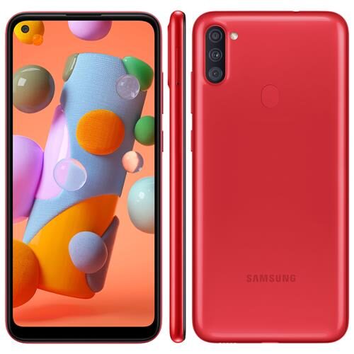 Smartphone Samsung Galaxy A11 Vermelho 64GB, Câmera Tripla,Tela Infinita 6.4", Leitor de Digital, Octa Core, 3GB RAM, Carregamento Rápido e Android 10 é boa?
