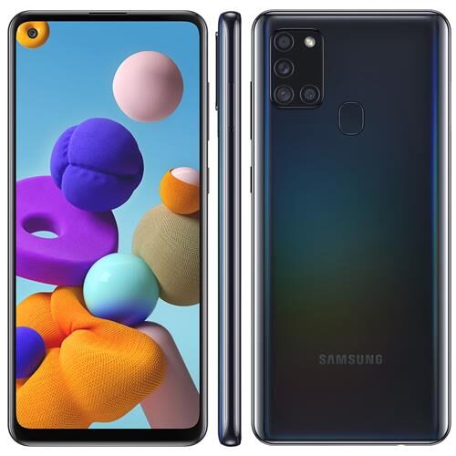 Smartphone Samsung Galaxy A21s Preto 64GB, Câmera Quádrupla,Tela Infinita de 6.5", Leitor de Digital, 4GB RAM, Carregamento Rápido e Android 10 é boa?