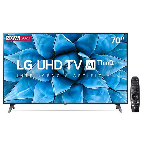 Smart TV LED 70" UHD 4K LG 70UN7310PSC Wi-Fi, Bluetooth, HDR, Inteligência Artificial ThinQ AI, Google Assistente, Alexa, Controle Smart Magic - 2020 é boa?