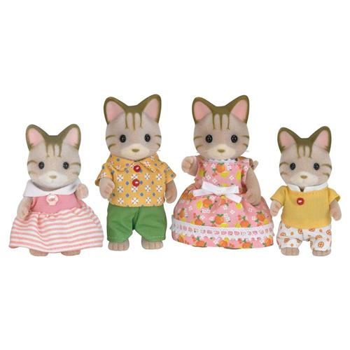 Menor preço em Família dos Gatos Listrados Sylvanian Epoch Magia