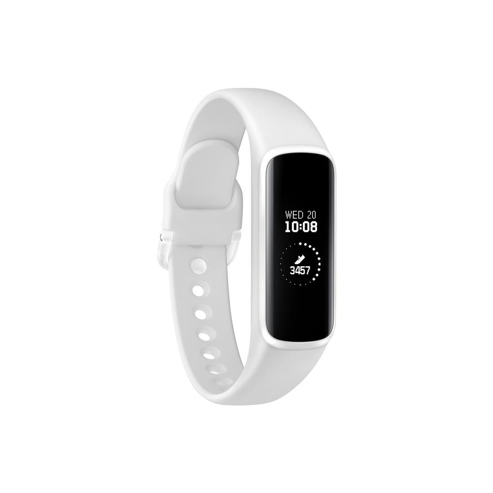 Galaxy Fit E Samsung Branco com Bluetooth, Sensor de Frequência Cardíaca e Resistência à água