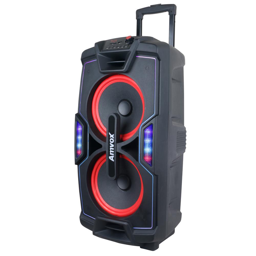 Caixa Amplificada Amvox ACA 757 X com Bluetooth, Rádio FM e Entradas AUX/CARD/USB - 700W