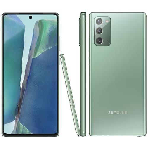 Menor preço em Smartphone Samsung Galaxy Note20 Verde 256GB, 8GB RAM, Tela Infinita de 6.7”, Câmera Tripla, Caneta S-Pen, Android 10 e Processador Octa-Core
