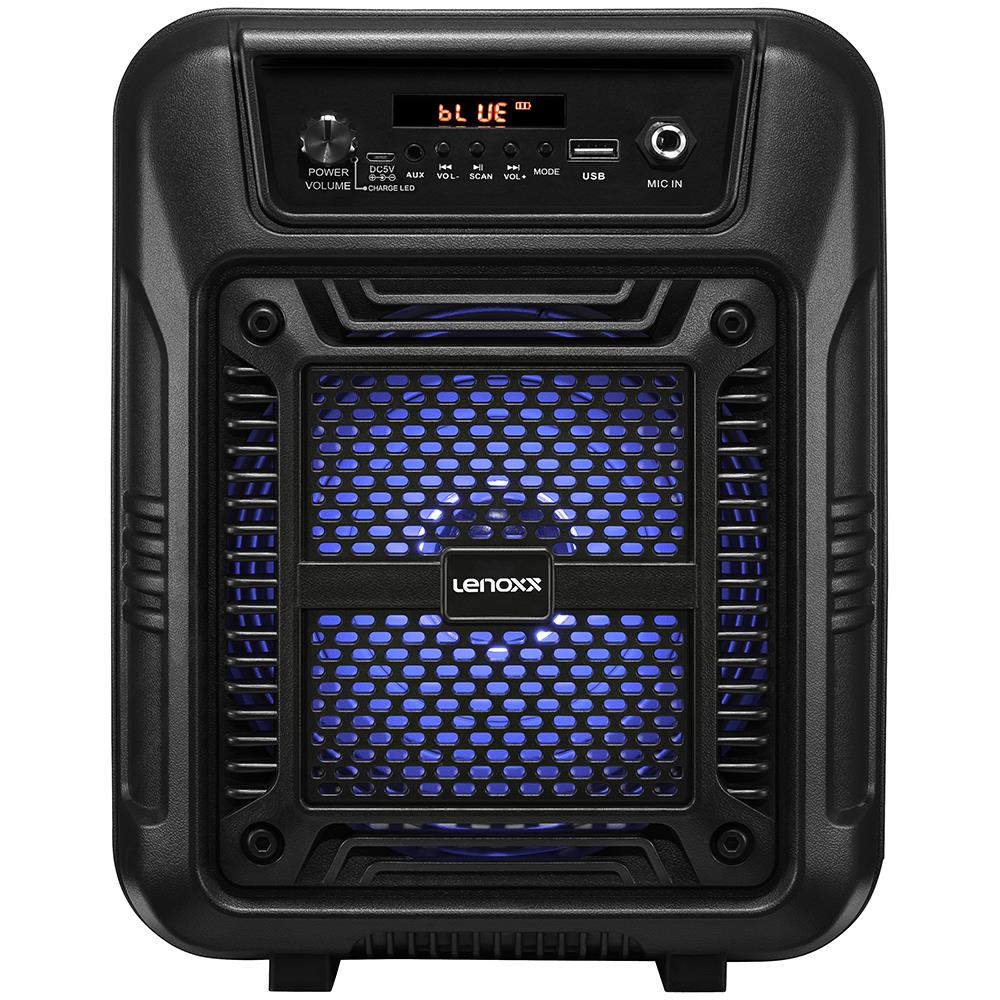 Caixa de Som Amplificada Lenoxx CA60 Bluetooth Rádio FM USB - 80W