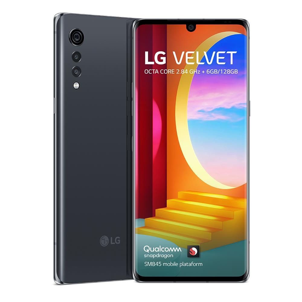 Smartphone LG Velvet Aurora Gray 128GB, 6GB RAM, Tela de 6.8”, Câmera Traseira Tripla, Android 10, Inteligência Artificial e Processador Octa-Core