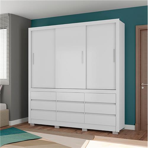 Guarda-Roupa Bartira Arezzo com 3 Portas e 9 Gavetas é boa?