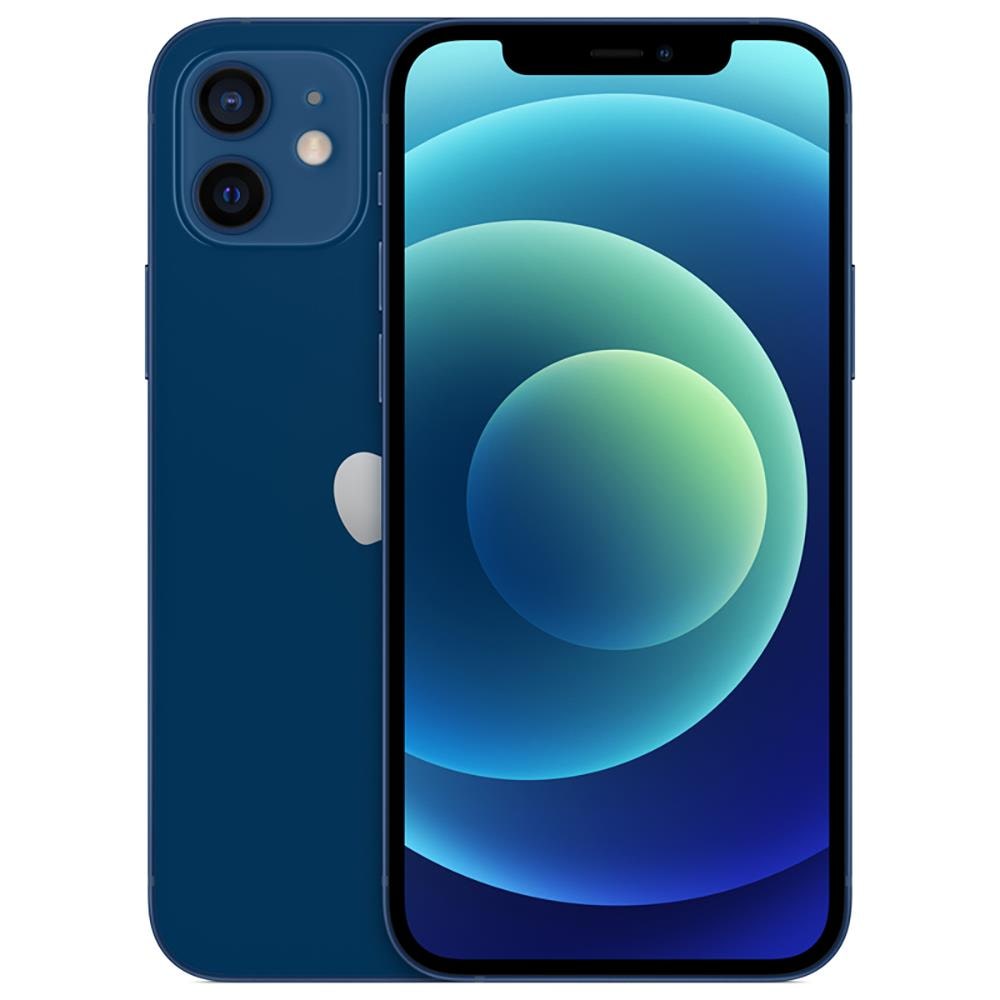 iPhone 12 Apple 64GB Azul, Tela Super Retina XDR de 6.1”, iOS, Câmera Traseira Dupla 12MP MGJ83BZ/A