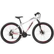 Bicicleta Caloi Vulcan Aro 29 Quadro 17" com Freio a Disco, Suspensão Dianteira, Câmbio Shimano - Branca