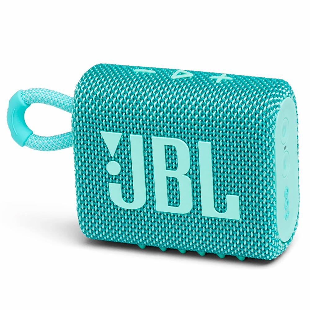 Caixa de Som Portátil JBL Harman GO3 com Bluetooth 5.1, Entrada USB-C, À prova d’água - Teal