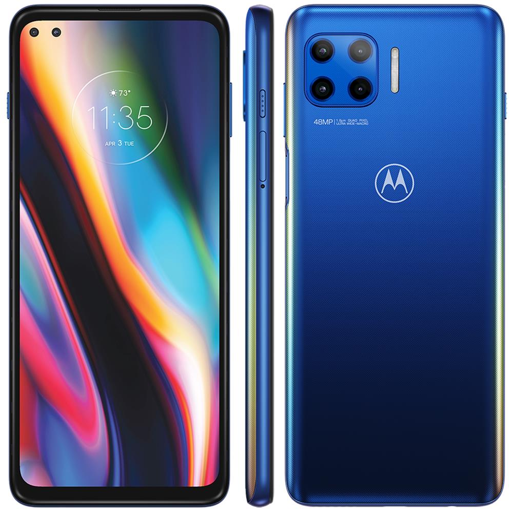 Smartphone Motorola Moto G 5G Plus Azul Oceano 128GB, 8GB RAM, Tela 6,7