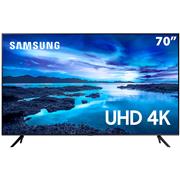 Smart TV 70" UHD 4K Samsung 70AU7700, Processador Crystal 4K, Tela sem limites, Visual Livre de Cabos, Alexa built in, Controle Único