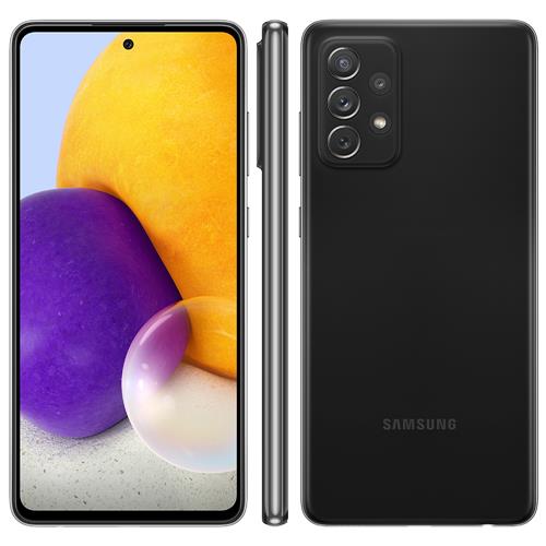 Smartphone Samsung Galaxy A72 Preto 128GB, 6GB de RAM, Tela Infinita 6.7", Câmera Traseira Quádrupla, Bateria de 5000mAh, Dual Chip e Octa Core é boa?