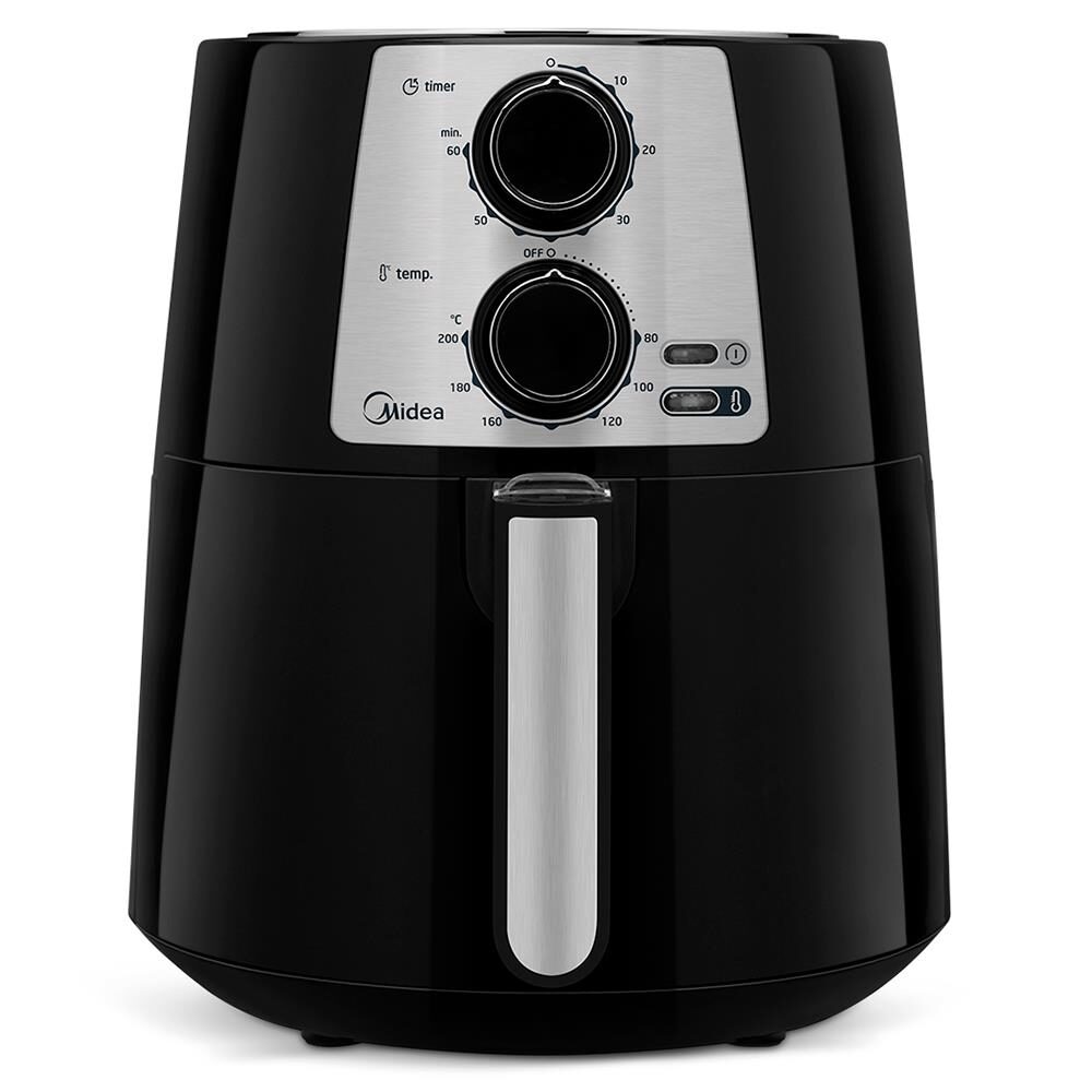 Fritadeira Sem Óleo Air Fryer Midea FRB31 3.5L – Preta/Inox