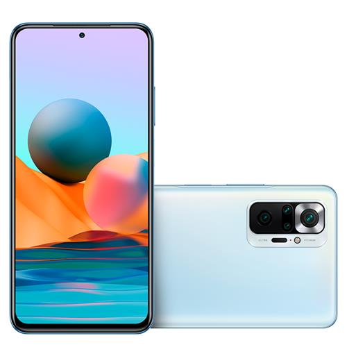 Menor preço em Smartphone Xiaomi Redmi Note 10 Pro Azul 128GB, 6GB RAM, Tela de 6.67”, Câmera Traseira Quádrupla, Android 11 e Processador Octa Core