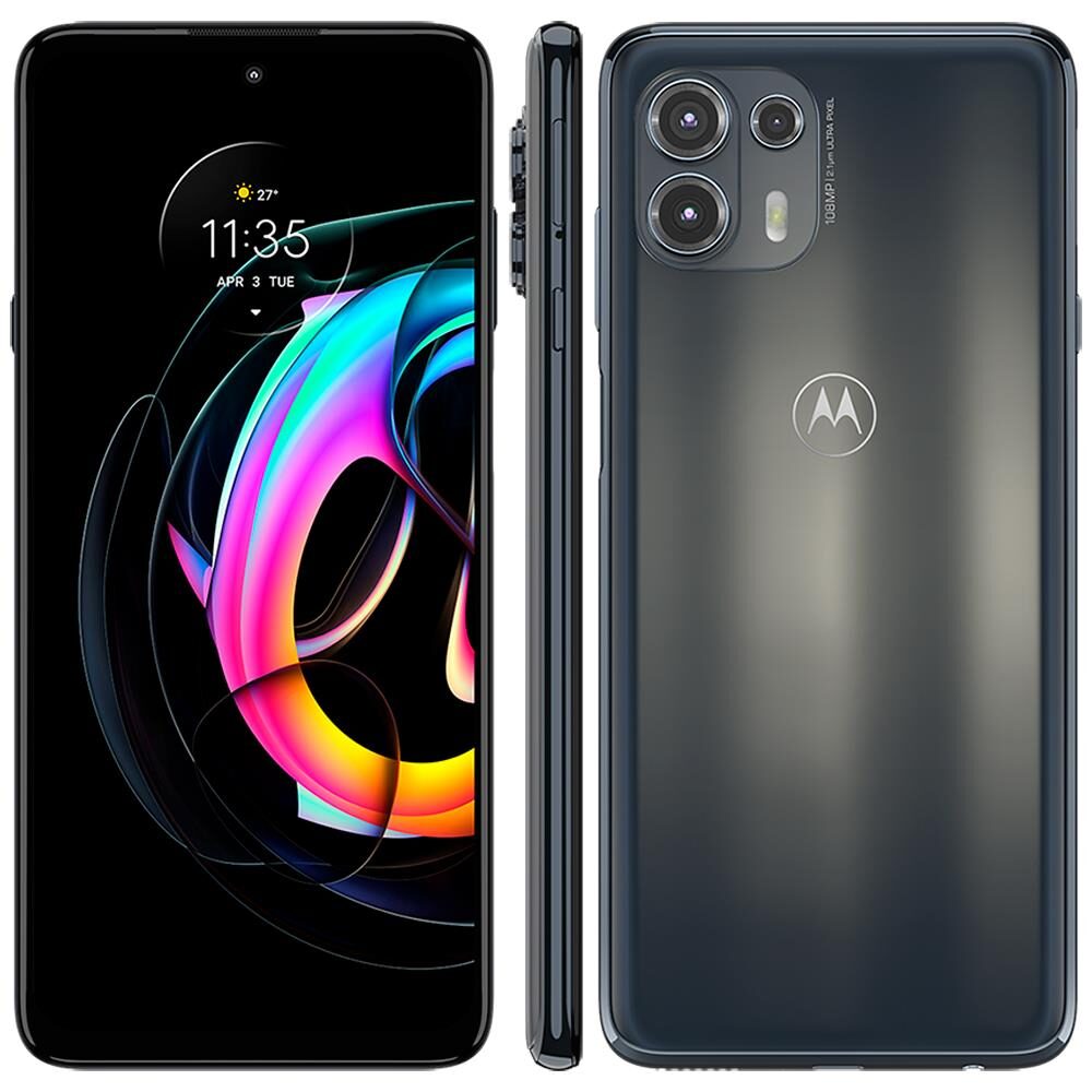 Smartphone Motorola Edge 20 Lite Grafite 128GB, 6GB RAM, Tela de 6.7”, Câmera Traseira Tripla, Android 11 e Processador Octa Core