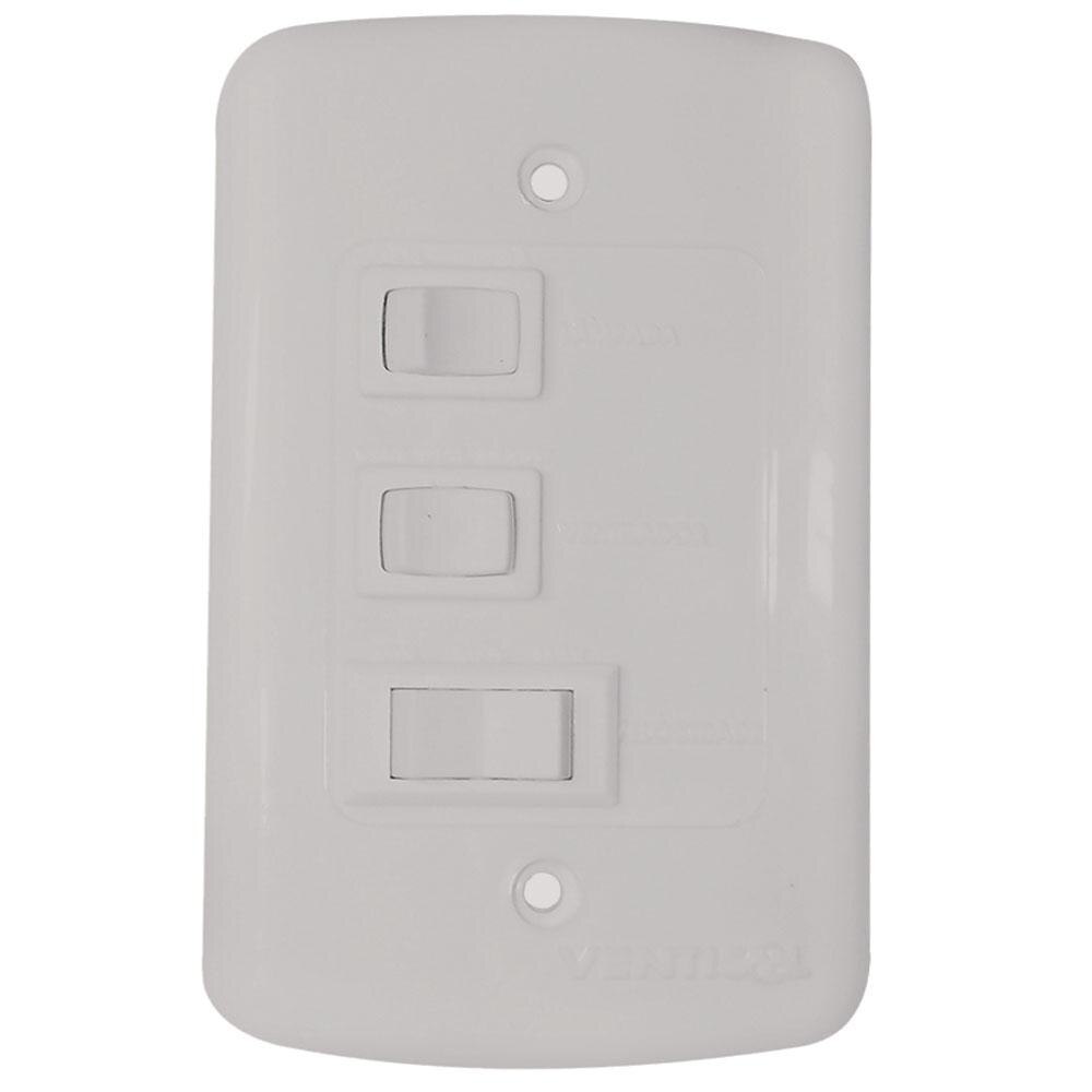 Ventilador de Teto Ventisol Aires com Lustre e 3 Velocidades - Branco - 220v - 2
