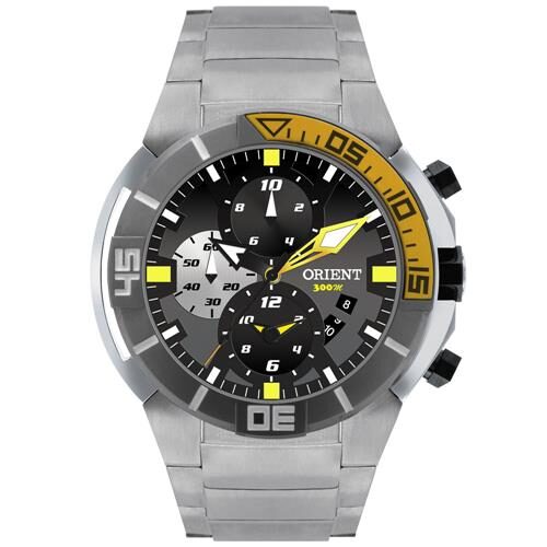 Menor preço em Relógio Masculino Analógico Orient Cronógrafo MBTTC003 P1PX – Chumbo